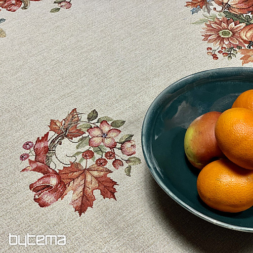 Tapiserijski prt in šal GOBE V VOZIČKU