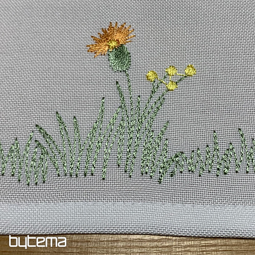 Vezen prt in šal Travnik in čebele