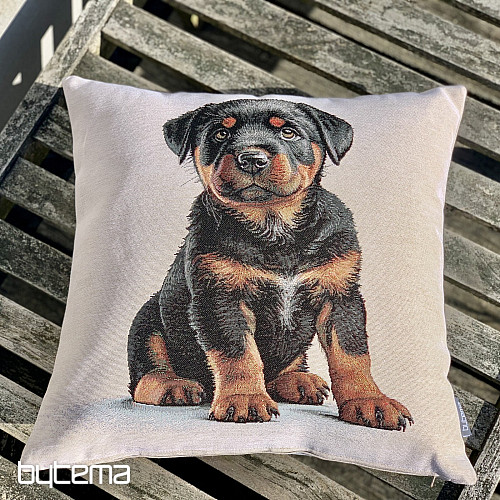Tapiserijska prevleka za vzglavnik ROTTWEILER PUPPY