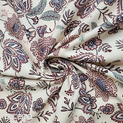 Bombažna tkanina CVETJE BOHO