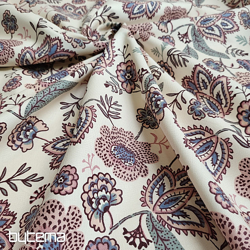 Bombažna tkanina CVETJE BOHO