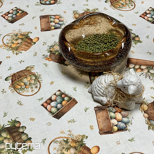 Velikonočni prt in šal PISANA JAJCA