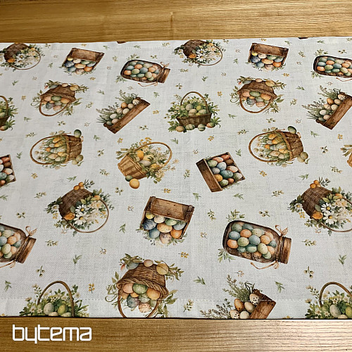 Velikonočni prt in šal PISANA JAJCA