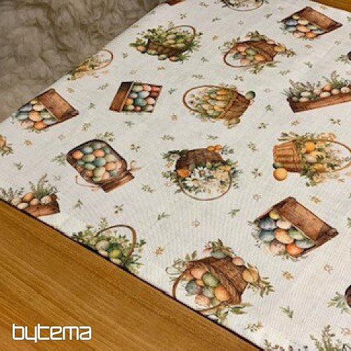 Velikonočni prt in šal PISANA JAJCA