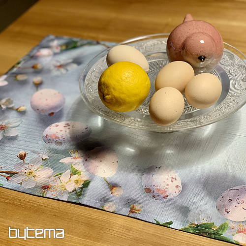 Prt in šal VELIKA NOČ s cvetjem