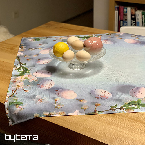 Prt in šal VELIKA NOČ s cvetjem