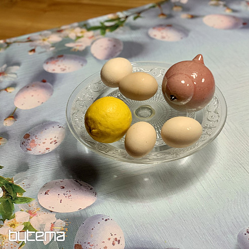 Prt in šal VELIKA NOČ s cvetjem