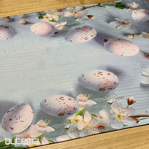 Prt in šal VELIKA NOČ s cvetjem