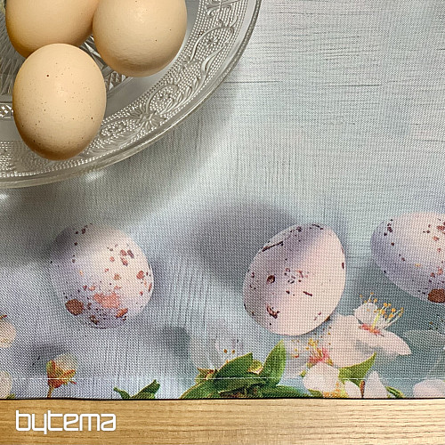 Prt in šal VELIKA NOČ s cvetjem