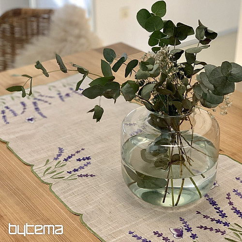 Vezen prt in šal LAVENDER