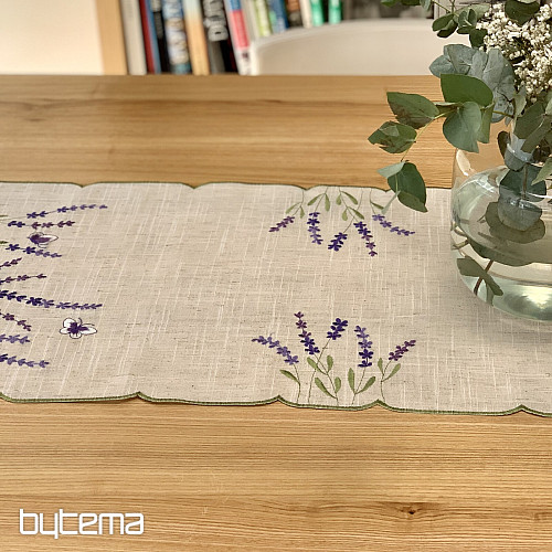 Vezen prt in šal LAVENDER