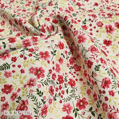 Dekorativna tkanina CIRI rdeča