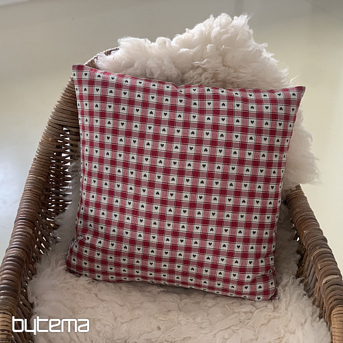 Dekorativna prevleka za vzglavnik MAXI CORET rdeča