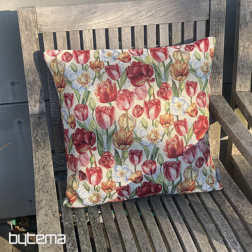 Prevleka za vzglavnik iz tapiserije TULIPANI NAOMI