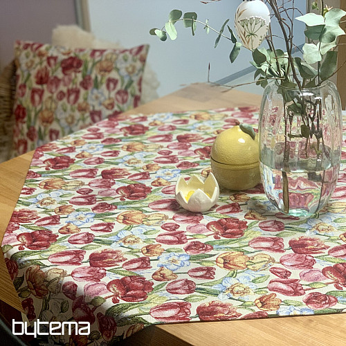 Prevleka za vzglavnik iz tapiserije TULIPANI NAOMI