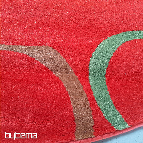 Okrogla preproga Figaro 200 x 200 cm rdeča