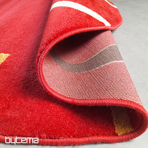 Okrogla preproga Figaro 200 x 200 cm rdeča