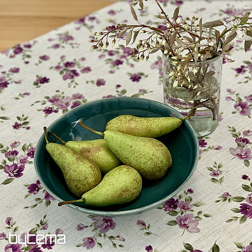 Prt in šal FLOWERS LINO vijoličen