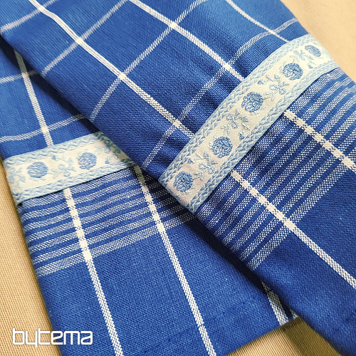 Kuhinjske krpe GRANDMA'S BLUE WITH FLOWERS