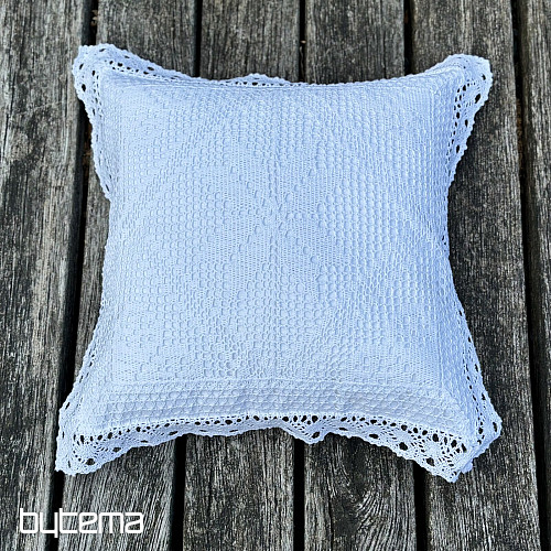 Čipkasta okrasna prevleka LACE bela