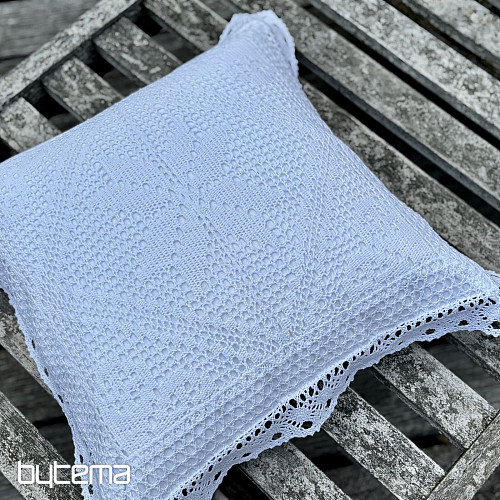 Čipkasta okrasna prevleka LACE bela