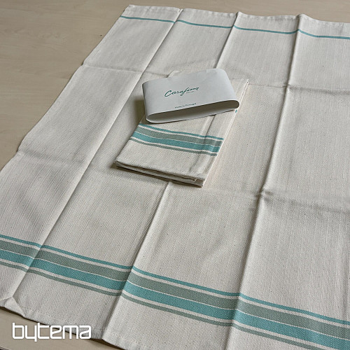 Brisače FRENCH STRIPES AQUA 70x50 2 kosa