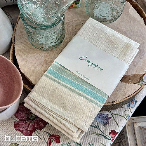 Brisače FRENCH STRIPES AQUA 70x50 2 kosa