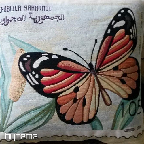 Okrasna prevleka za blazino METULJ POST STAMP