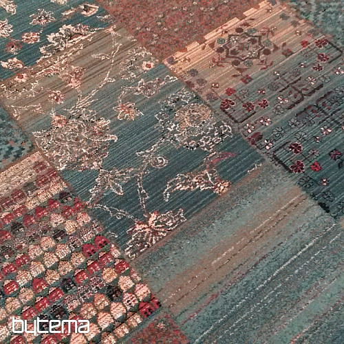 Luksuzne volnene preproge ROYAL PATCHWORK zelena