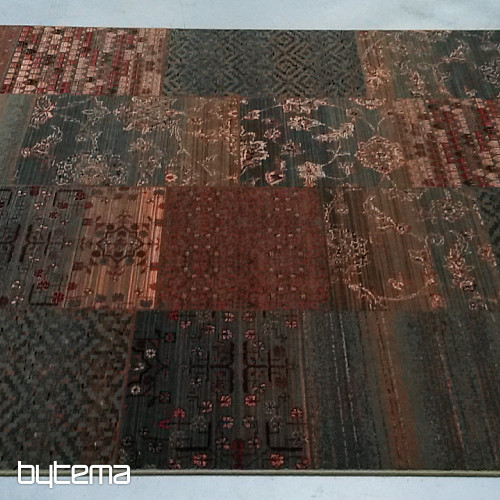 Luksuzne volnene preproge ROYAL PATCHWORK zelena