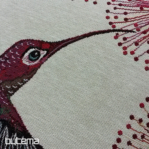 Tapiserija prevleka za blazino HUMMINGBIRD RED FLOWER