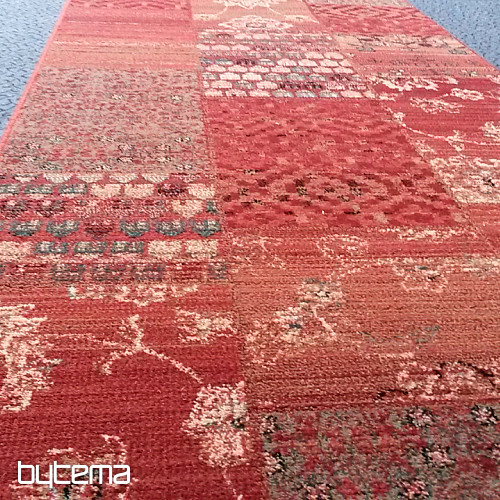 Luksuzen volnen tekač ROYAL PATCHWORK rdeč