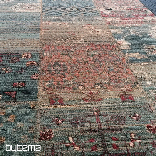 Luksuzen volnen tekač ROYAL PATCHWORK zelen