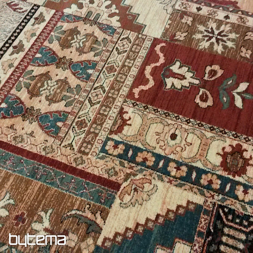 Luksuzne volnene preproge ROYAL PATCHWORK multi krem