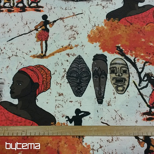 Dizajnersko dekorativno blago AFRIKA tera