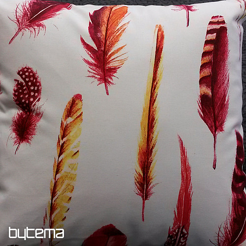 Okrasna prevleka za blazino FEATHER RED