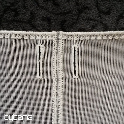 Moderna vezena zavesa 11497 bela