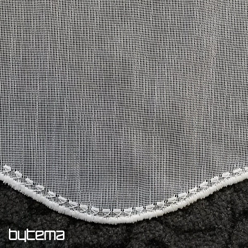 Moderna vezena zavesa 11497 bela