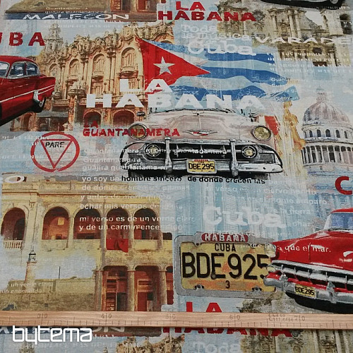dekorativno blago CUBA retro design