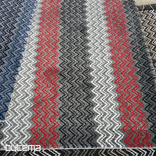 Moderna preproga ZIG ZAG rdeča