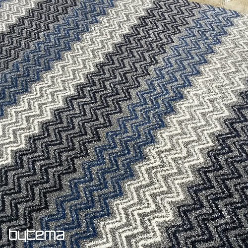 Moderna preproga ZIG ZAG modra