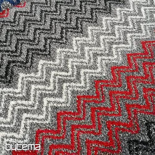 Moderna preproga ZIG ZAG rdeča