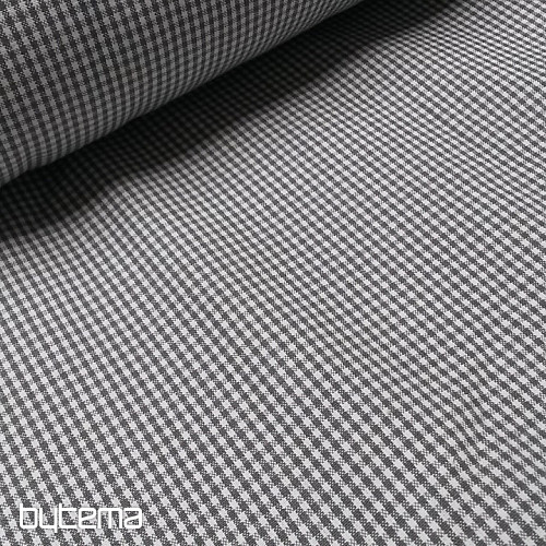 Latka mini káro ROYANS graphite/len