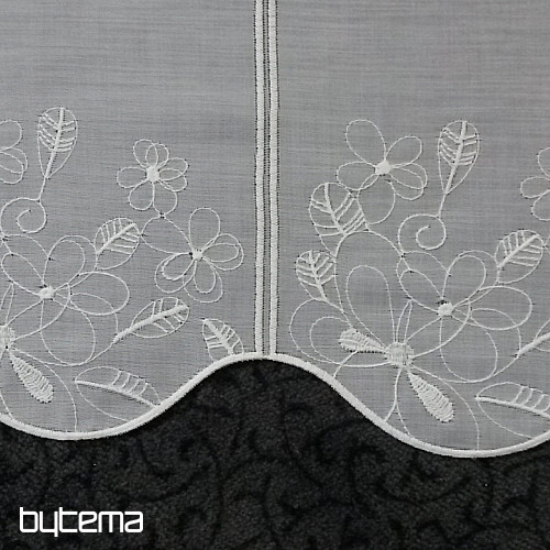 Vitražna zavesa 11566 bela