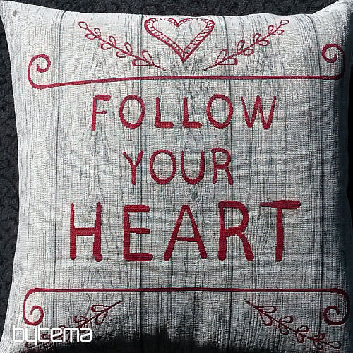 Prevleka za blazino FOLLOW YOUR HEART