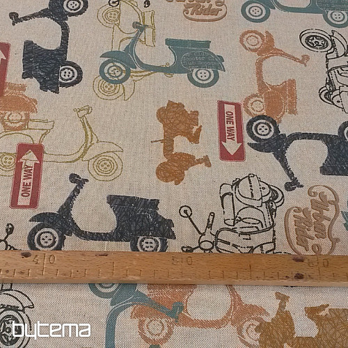 Dekorativna tkanina za skuterje VESPA, digitalni tisk