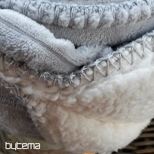 odeja iz mikrovlaken EXTRA SOFT SHEEP velvet - st. siva