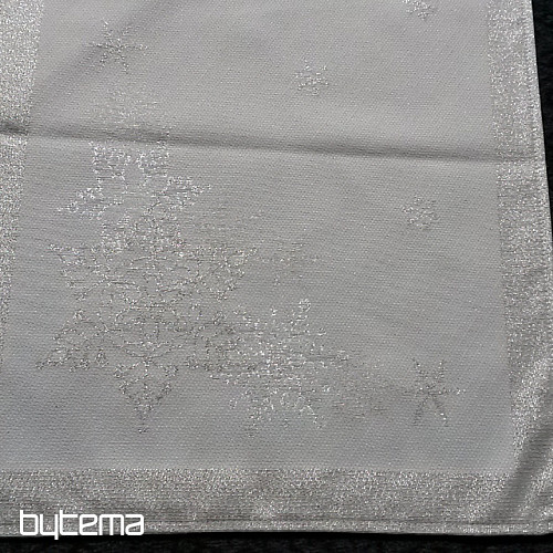 Božični pogrinjki in šali SILVER CHRISTMAS Silver NATURAL
