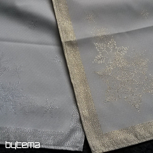 Božični pogrinjki in šali SILVER CHRISTMAS Silver NATURAL