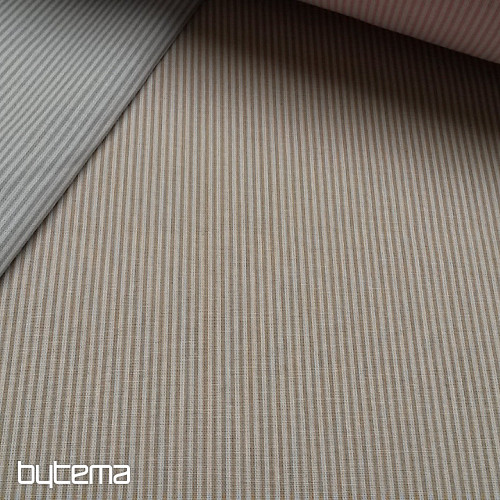 Bombažna tkanina BABY STRIPE bež
